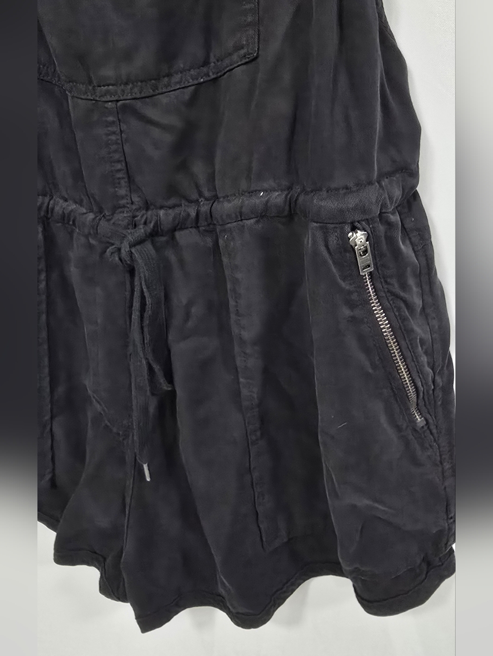 Aritzia Wilfred Free women S Beatriz romper overalls shorts black minimalist - Picture 6 of 10